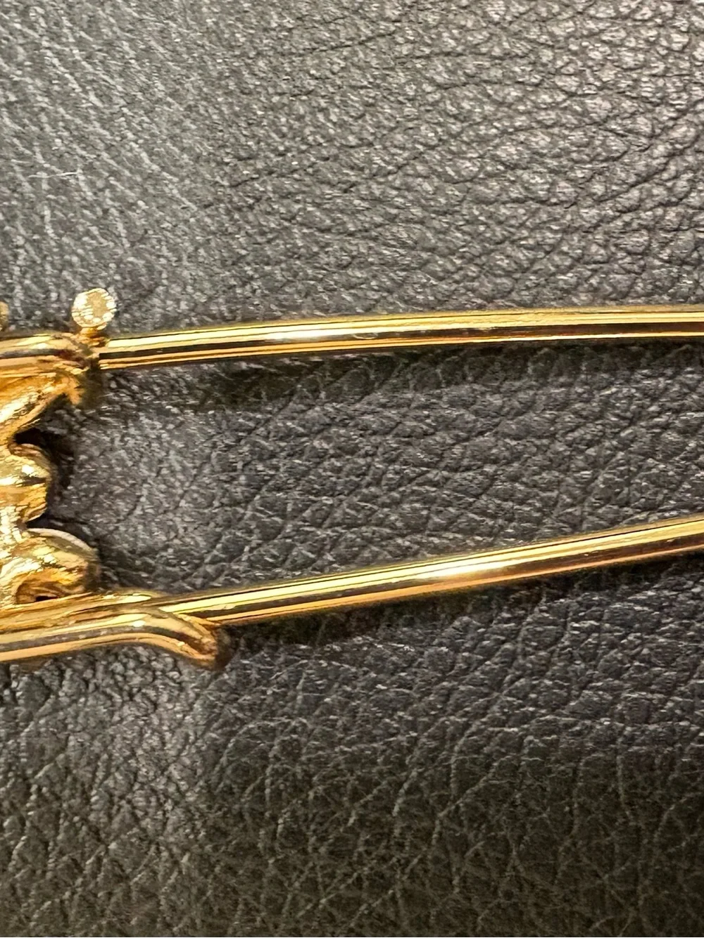 Gold-Tone Pink Crystal & Pearl Brooch Pin for Women